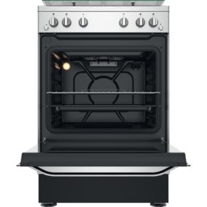 Hotpoint HS67G2PMX/UK Gas Single Cooker - Silver - Image 3