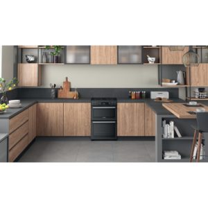 Hotpoint CD67V9H2CA/UK Electric Freestanding 60cm Double Cooker - Dark Grey - Image 5