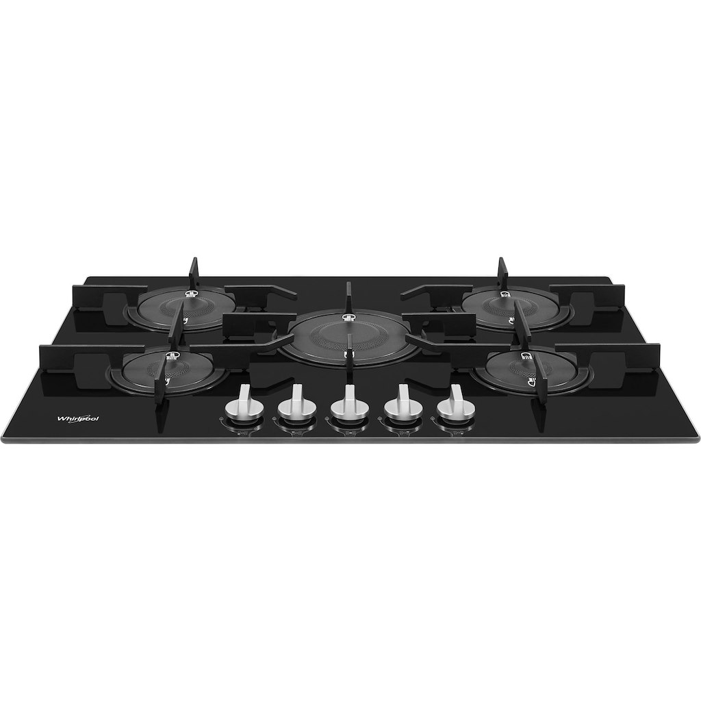 Whirlpool POW 75D2/NB Gas Hob 5 Burners 75cm - Black - Image 2