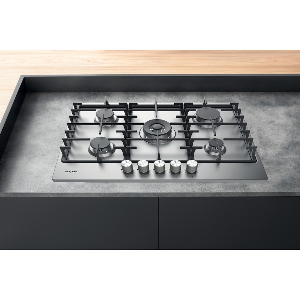 Hotpoint PPH 75G DF IX UK Hob - Silver - Image 2
