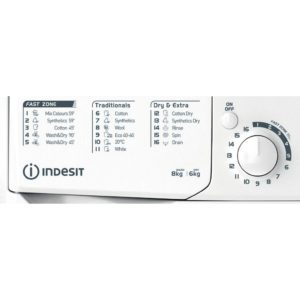 Indesit EWDE 861483 W UK Freestanding Washer Dryer - White - Image 4