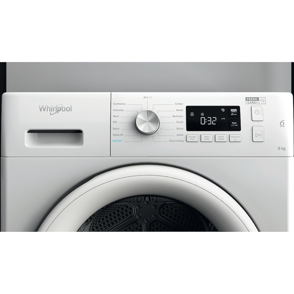 Whirlpool FFT M11 8X2 UK Freestanding 8kg Heat Pump Tumble Dryer - Image 9