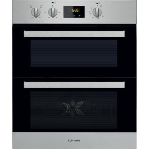 Indesit Aria IDU 6340 IX Electric Built-Under Oven - Stainless Steel and Black