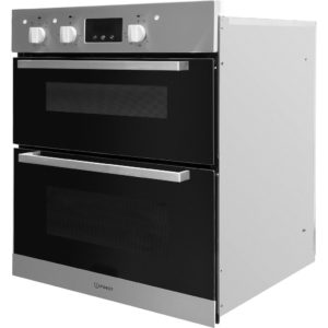 Indesit Aria IDU 6340 IX Electric Built-Under Oven - Stainless Steel and Black - Image 2