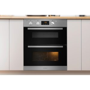 Indesit Aria IDU 6340 IX Electric Built-Under Oven - Stainless Steel and Black - Image 4