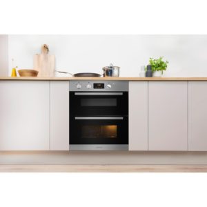 Indesit Aria IDU 6340 IX Electric Built-Under Oven - Stainless Steel and Black - Image 5