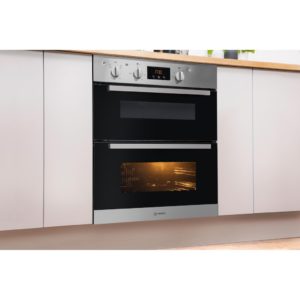 Indesit Aria IDU 6340 IX Electric Built-Under Oven - Stainless Steel and Black - Image 7