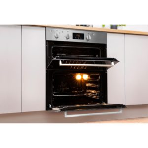 Indesit Aria IDU 6340 IX Electric Built-Under Oven - Stainless Steel and Black - Image 8