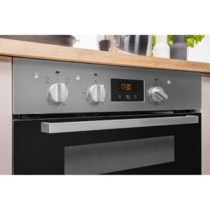 Indesit Aria IDU 6340 IX Electric Built-Under Oven - Stainless Steel and Black - Image 11