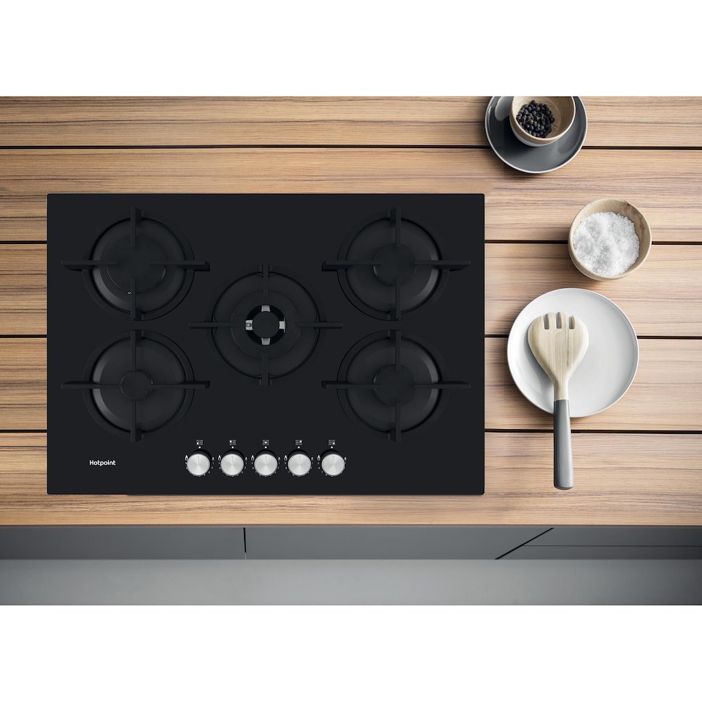 Hotpoint HGS 72S BK Hob - Black - Image 3