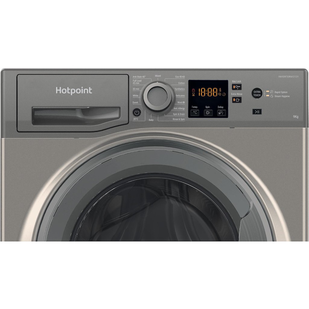 Hotpoint NSWF 946 GG UK Anti-Stain 9kg 1400rpm Washing Machine - Graphite - Image 10