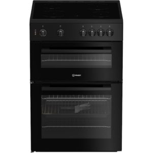 Indesit IT60V9KMBUK Freestanding Double Electric Cooker - Black