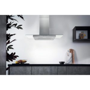 Hotpoint UIF 9.3F LB X 60cm Chimney Island Cooker Hood - Stainless Steel - Image 2