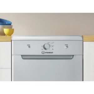 Indesit DF9E 1B10 S UK Slimline Freestanding Dishwasher - Silver - Image 3