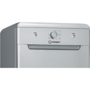 Indesit DF9E 1B10 S UK Slimline Freestanding Dishwasher - Silver - Image 4