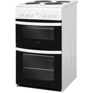 Indesit ID5E92KMW/UK Cooker - White - Image 3