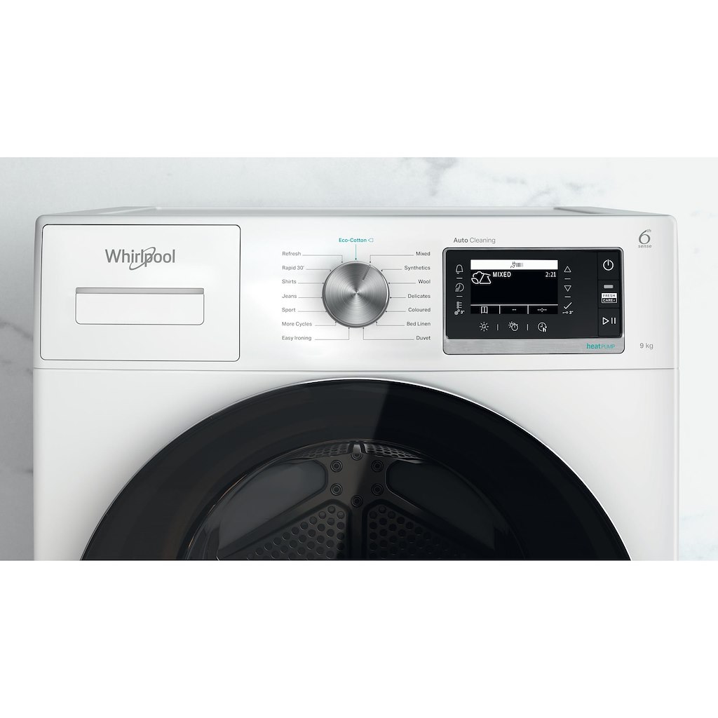 Whirlpool W6 D94WR UK 9kg Heat Pump Tumble Dryer - Image 6