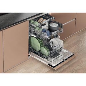 Hotpoint Hydroforce Full Size Built In Dishwasher - 14 Place Setting  - B Rated - H8I HT59 LS UK - Image 5