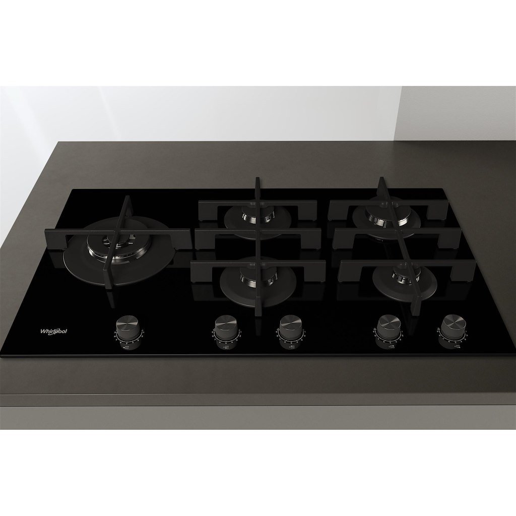 Whirlpool GOWL 958/NB W Collection Gas Hob 5 Burners 90cm - Black - Image 6