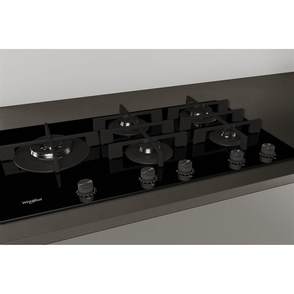 Whirlpool GOWL 958/NB W Collection Gas Hob 5 Burners 90cm - Black - Image 10