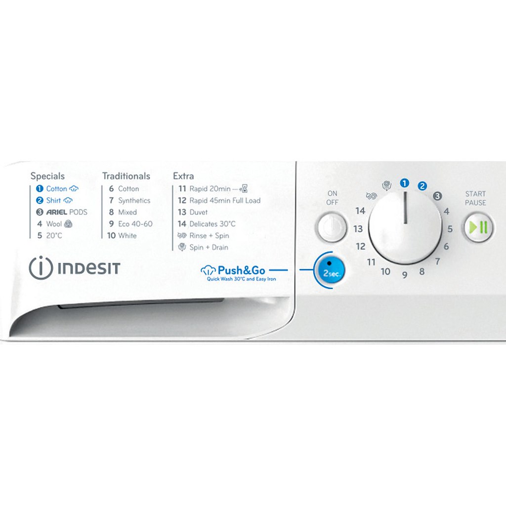 Indesit BWE 71496X WV UK Freestanding 7kg Washing Machine - Image 5