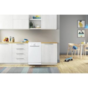 Indesit DF9E 1B10 UK Slimline Freestanding Dishwasher - White - Image 2