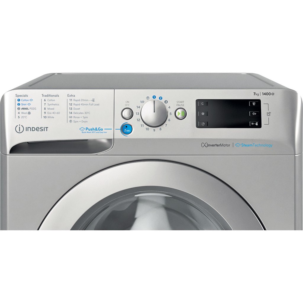Indesit BWE 71496X SV UK Freestanding 7kg Washing Machine - Image 3