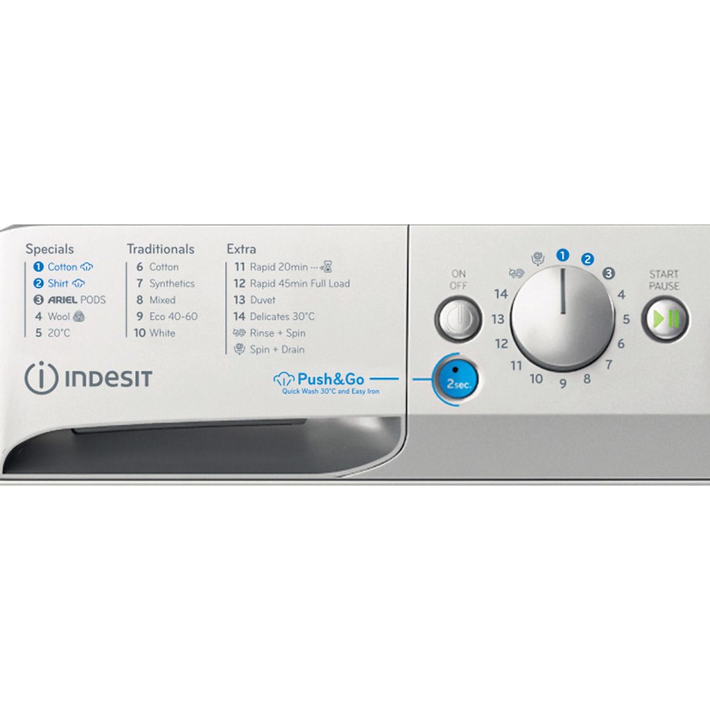 Indesit BWE 71496X SV UK Freestanding 7kg Washing Machine - Image 4