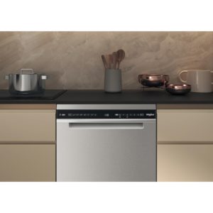 Whirlpool W7F HS51 AX UK Freestanding Dishwasher - Stainless Steel - Image 4