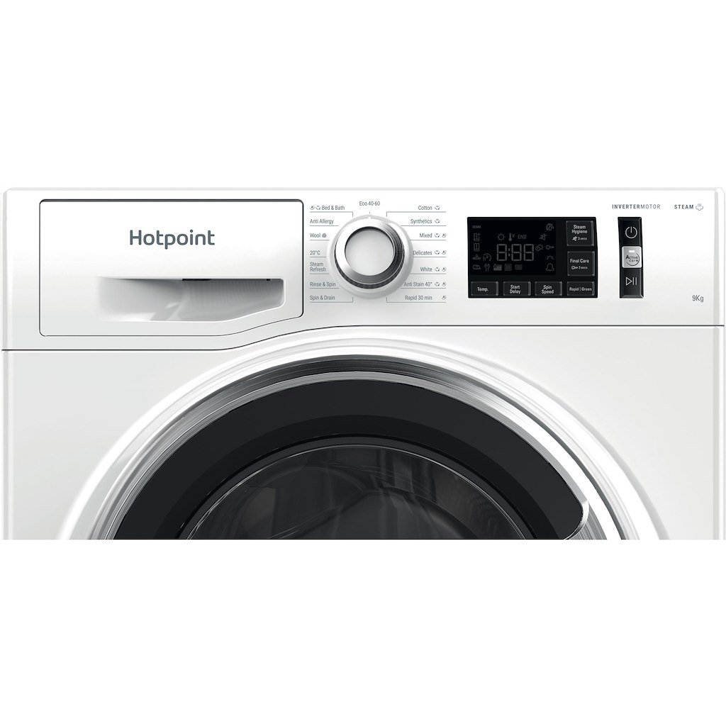 Hotpoint NM11 948 WC A UK ActiveCare Freestanding 9kg 1400rpm Washing Machine - Image 7