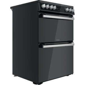 Hotpoint HDT67V9H2CB/UK Ceramic Double Cooker - Black - Image 3