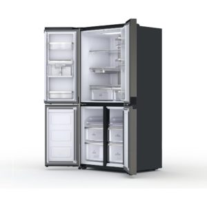 Hotpoint HQ9U2BLG 4-Door American Fridge Freezer - Inox - Image 4