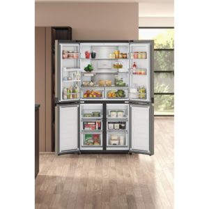 Hotpoint HQ9U2BLG 4-Door American Fridge Freezer - Inox - Image 9