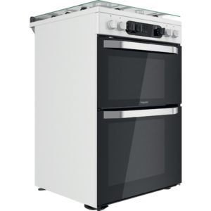 Hotpoint HDM67G9C2CW/UK Double Dual Fuel Cooker - White - Image 3