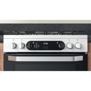 Hotpoint HDM67G9C2CW/UK Double Dual Fuel Cooker - White - Image 8