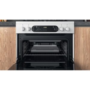 Hotpoint HDM67G9C2CW/UK Double Dual Fuel Cooker - White - Image 10