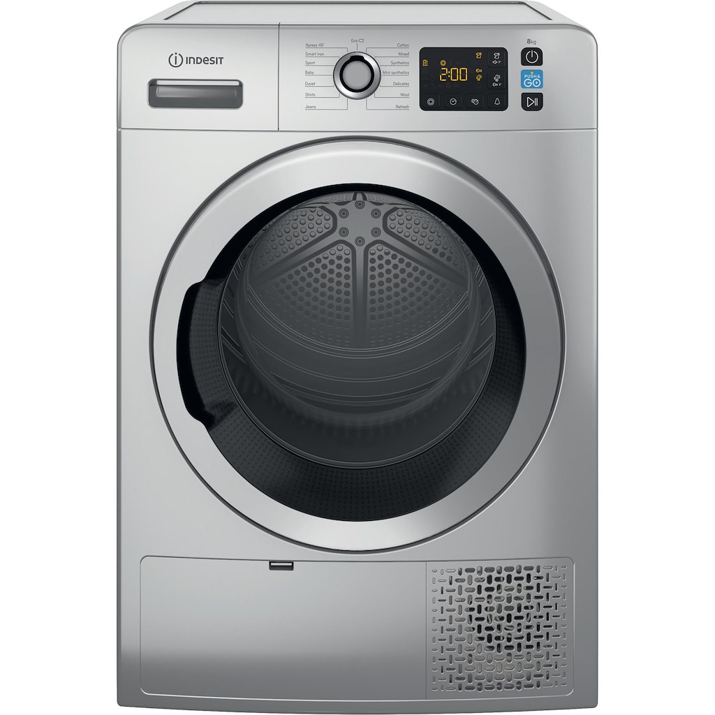 Indesit YT M11 82SS X UK 8kg Freestanding Heat Pump Tumble Dryer - Silver - Image 2