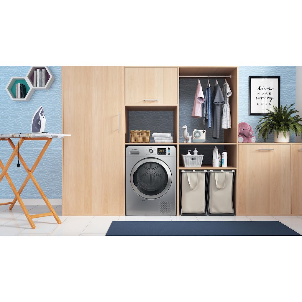 Indesit YT M11 82SS X UK 8kg Freestanding Heat Pump Tumble Dryer - Silver - Image 5