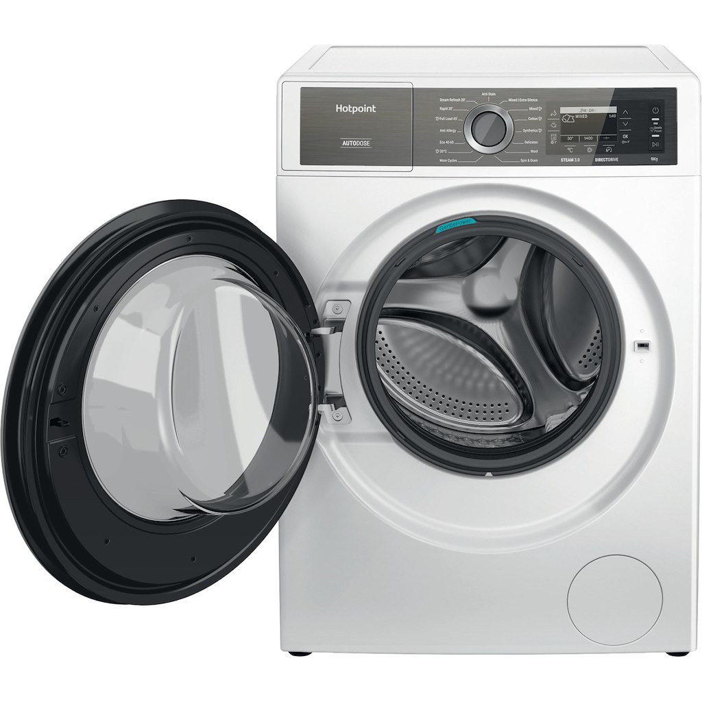 Hotpoint H8 99AD GPOWER UK GentlePower 9kg 1400rpm Washing Machine - White - Image 4