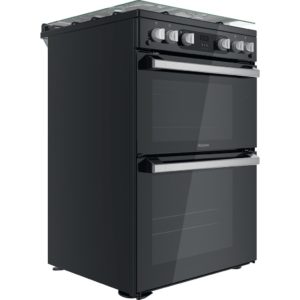 Hotpoint HDM67G0C2CB/UK Double Gas Cooker - Black - Image 3