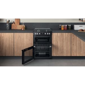 Hotpoint HDM67G0C2CB/UK Double Gas Cooker - Black - Image 7