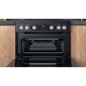 Hotpoint HDM67G0C2CB/UK Double Gas Cooker - Black - Image 10