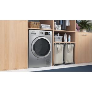 Indesit Heat Pump Tumble Dryer: Freestanding, 9,0kg - YT M11 92SS X UK - Silver - Image 4