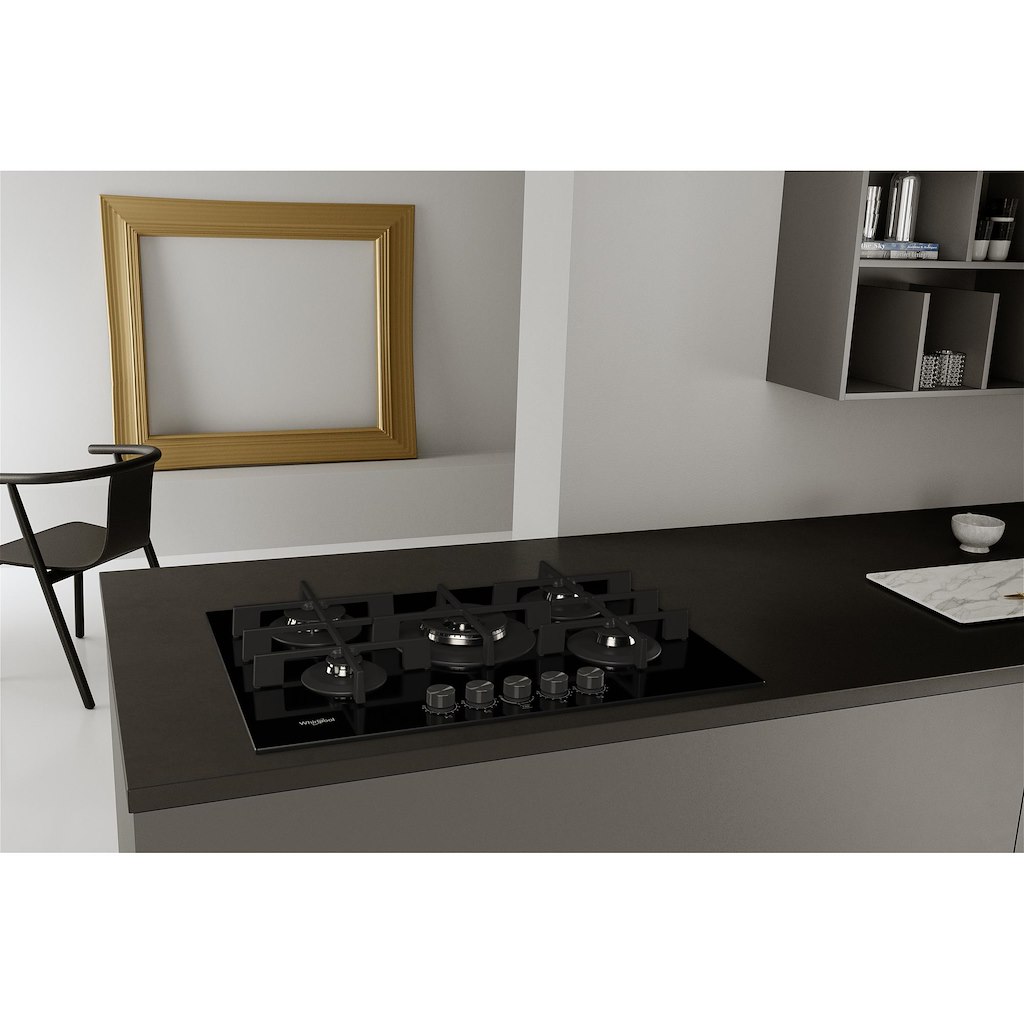 Whirlpool GOWL 758/NB W Collection Hob 5 Burners Gas on Glass 75cm - Black - Image 10