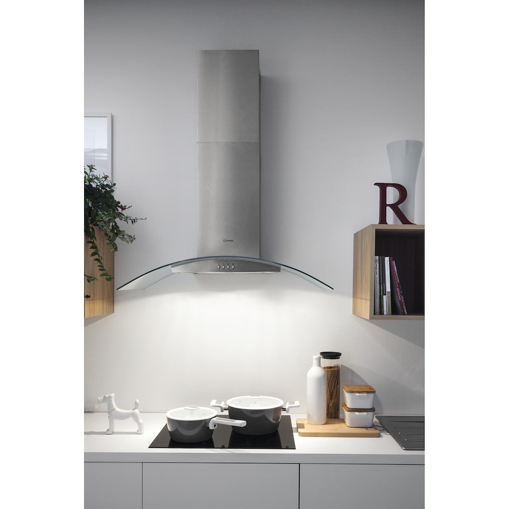 Indesit IHGC 6.5 LM X Cooker Hood - Stainless Steel - Image 3