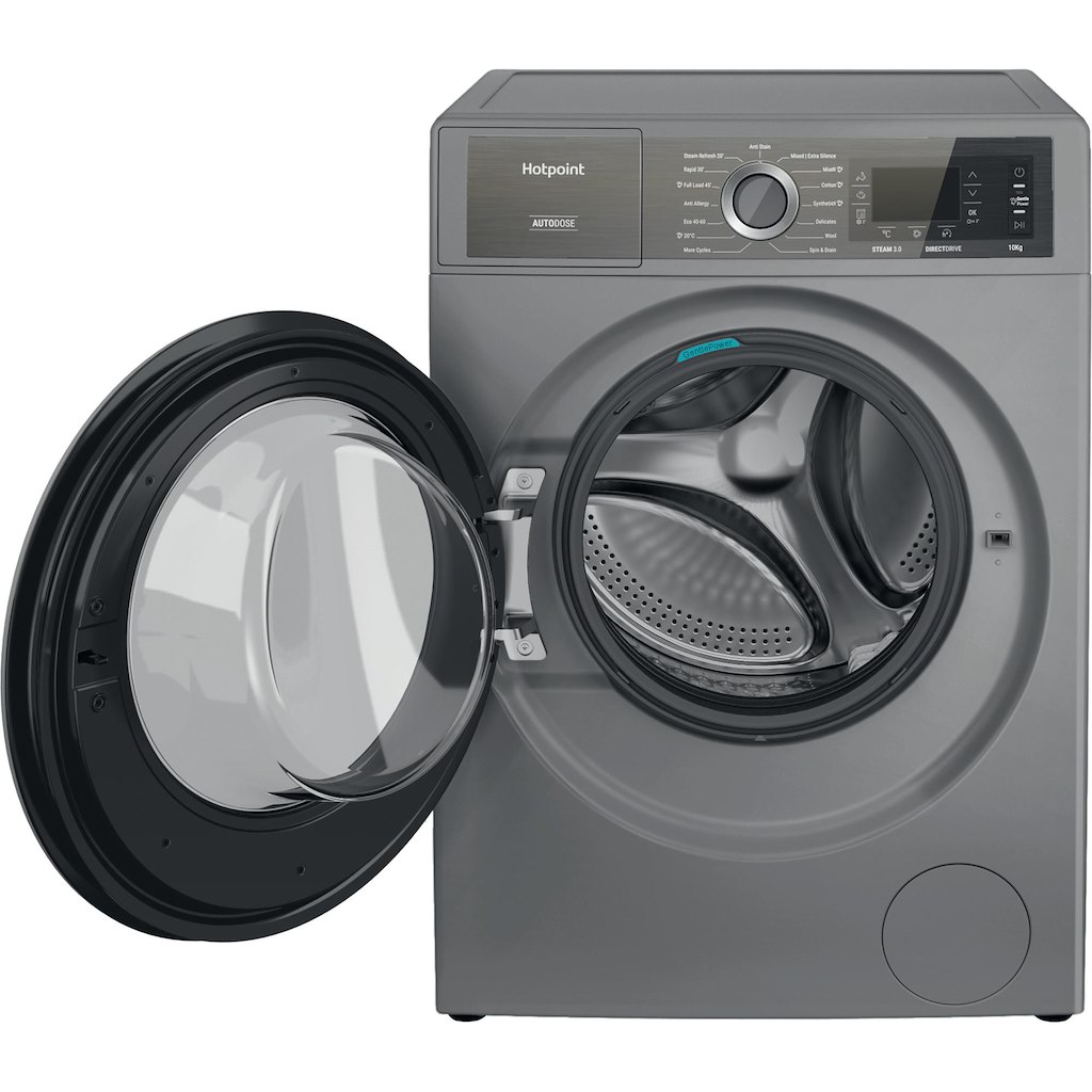 Hotpoint H8 W046SB UK Washing Machine - Silver - Image 4