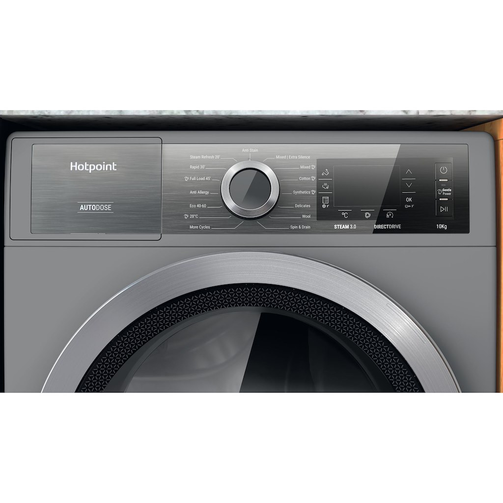 Hotpoint H8 W046SB UK Washing Machine - Silver - Image 11