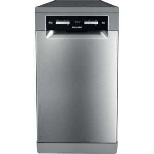 Hotpoint HSFO 3T223 W X UK N Slimline Dishwasher - Stainless Steel