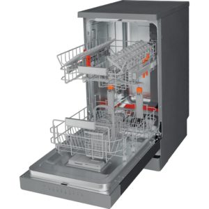 Hotpoint HSFO 3T223 W X UK N Slimline Dishwasher - Stainless Steel - Image 3