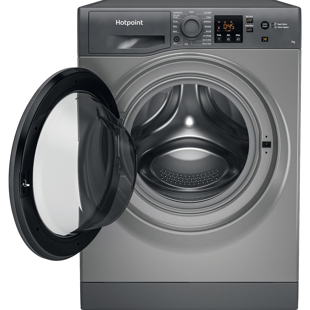 Hotpoint NSWF 743U GG UK N Washing Machine - Graphite - Image 3